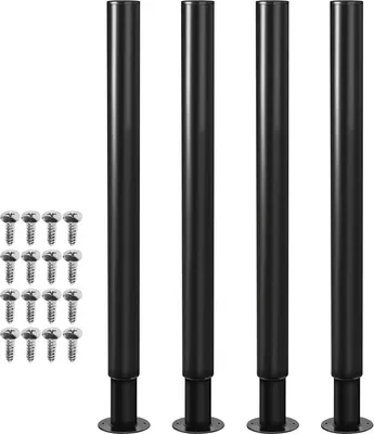 Image de Jayseuw 4X Pieds de meubles 70-110cm Extensible(Noir) Pieds de socle Pied de support Pied d'armoire Réglable Hôtel Pieds de socle