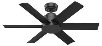 Obrázok produktu pre Stropný ventilátor s nástenným vypínačom Kennicott čierny 112 cm