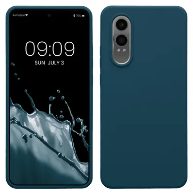 Produktbild von kwmobile Handyhülle für OnePlus Nord CE 4 Lite 5G Hülle - Case Silikon - Kabelloses Laden - Schutzhülle Cover in Petrol matt