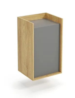 Obrázek produktu pro MOB, Skříňka - Mozelle 1D (hickory + tmavě šedá)