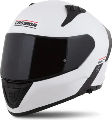 Produktbild von Integralhelm Schutzhelm Crosshelm Quad Cassida AERO Solid white black Größe L