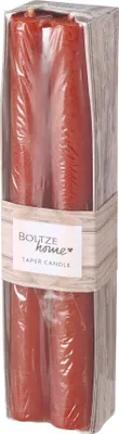 Produktbild von Boltze Stabkerze Melia (4-tlg., rot, 20 cm, aus Wachs, klassisches Design)