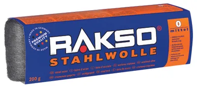 Imagen del producto de RAKSO - Estropajo de acero, rollo, surtido, dureza 0 (media), 1 x 200g
