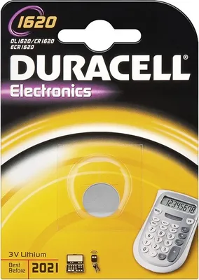 Produktbild von Duracell 49560 Electronics CR1620 (DL1620) - Lithium-Knopfzelle, 3 V