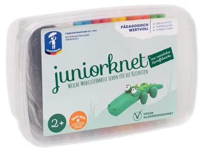 Image de Feuchtmann JUNiORKNET, Pâte à modeler, Différentes couleurs, Enfants, 14 pièces, Garçon/Fille, 2 ans