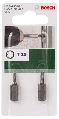 Immagine prodotto di Bit Bosch per il fai da te T10 25 mm 1/4" (2)
