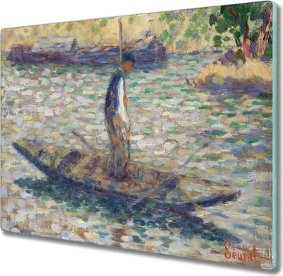 Produktbild von Coloray Schneidebrett Herdabdeckplatte 60x52 cm Kochplattenabdeckung Hackbrett Küchenbrett - Fischer Seurat