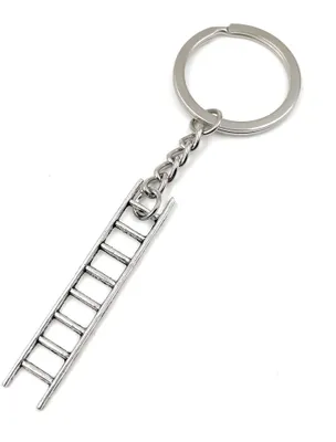 Produktbild von Onwomania Leiter Schlüsselanhänger Metall Glücksbringer in Alu Geschenkbox, ideal zum Verschenken