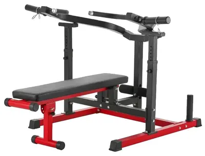 Obrázek produktu pro Bench press, nosnost 204 kg, nastavitelné lavička, černá barva