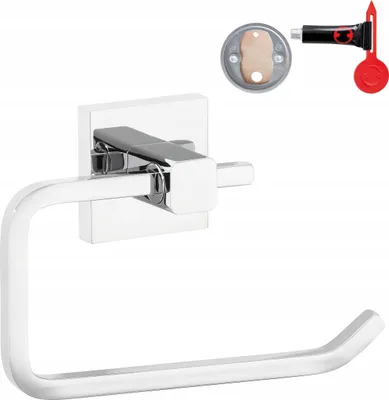 Image de Tesa 40400-00000-00 tesa Deluxxe Toilettenrollenhalter ohne Deckel silber