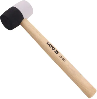 Produktbild von Yato YT-4602, Gummi, Holz, Schwarz, Weiß, Holz, 30 cm, 370 g, 5 cm