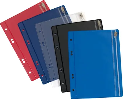 Produktbild von 5 Herlitz Utensilienhüllen / abheftbar / ca. DIN A4 / 5 verschiedenene Farben