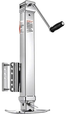 Produktbild von VEVOR Anhängerheber, 2000 lbs dynamische Tragfähigkeit, Schwerlast-Schwenk-Anhängerheber zum Anschrauben, 10" Hebe-Anhängerheber-Ständer mit Griff für Wohnmobil-Anhänger, Pferdeanhänger, Nutzanhänger und Yachtanhänger, 8000 lbs
