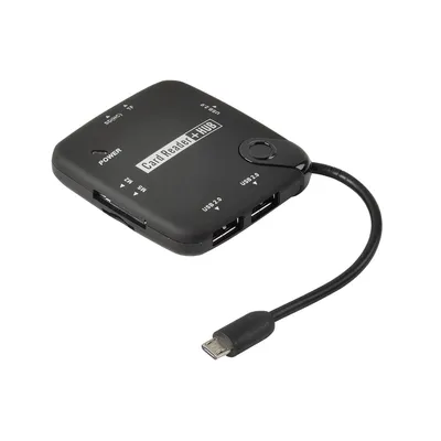 Obrázok produktu pre ERARD - ČÍTAČKA MULTI-KART / Micro USB Male 3 USB + 1 SD + 1 T-Flash + 1 M2 + 1 MS / MS Duo - 722494