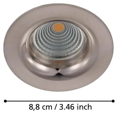 Zdjęcie produktu dla EGLO Saliceto, reflektor wpuszczany, 1 żarówka(i), LED, 380 lm, 220-240 V, nikiel