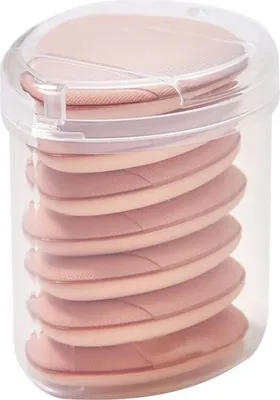 Obrázok produktu pre Technique Pro Finger-Puff – špongie na nanášanie make-upu, 7-dielna sada na presné nanášanie podkladového krému a púdru
