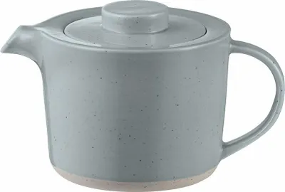 Immagine prodotto di Blomus Sablo teiera, bollitore per tè, contenitore per bevande calde con filtro, gres, acciaio inox, Stone, 1 L, 64371
