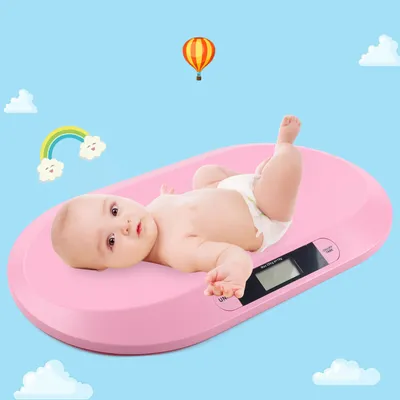 Obrázek produktu pro LCD digitální dětská váha Kojenecká váha Elektronická váha pro domácí zvířata 44lb Pink