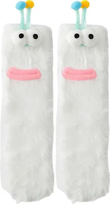 Produktbild von Flauschige, lustige Socken mit Augen – niedliche Winterschlafsocken für Damen, Mädchen, Jungen und Herren zum Entspannen zu Hause