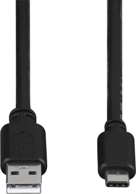 Produktbild von Hama USB zu USB-C Kabel 25 cm Schwarz – Lade- und Datenkabel