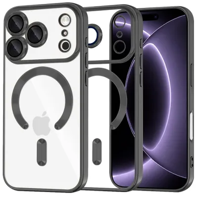 Obrázek produktu pro Techsuit - Luxury Crystal MagSafe kryt na iPhone 18 Pro / iPhone 17 Pro - černý