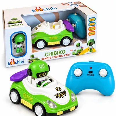 Image de Koochibi – RC-Kart – Chibiko – Kart radiocommandé avec figurine amovible, lumières et effets sonores – à partir de 3 ans