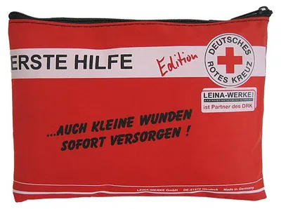 Zdjęcie produktu dla LEINA-WERKE 50000 Przenośne apteczki pierwszej pomocy Leina-Werke - czerwone