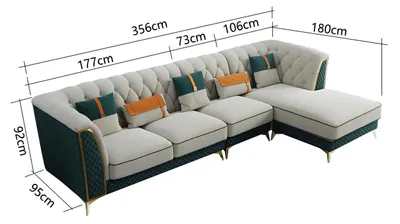 Produktbild von Ecksofa L Form Modernes Sofa Ledersofa Eckgarnitur Polster Wohnlandschaft Sofas