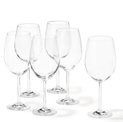 Produktbild von Leonardo Daily Bordeauxglas 6er Set, Rotweinglas, Weinglas, Rotwein Glas, 650 ml, 35240
