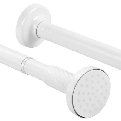 Imagen del producto de Barra ajustable para cortina de ducha, fabricada en acero inoxidable