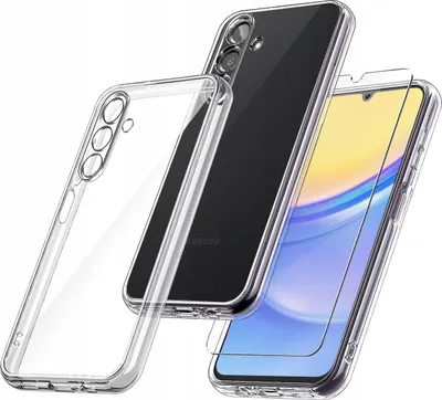 Immagine prodotto di Custodia per Samsung Galaxy A15 RINFORZATA 360° CLEAR + Vetro 9H