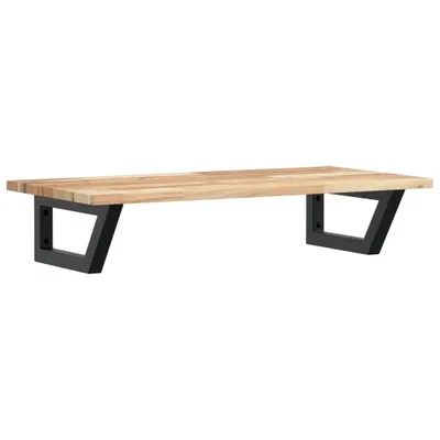 Produktbild von Waschbeckenregal Wandmontage Stahl und Akazienholz