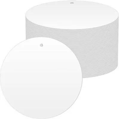 Obrázok produktu pre Akrylový disk 10 cm okrúhly - Sada 50 kusov - Priehľadná plexisklová doska na rámovanie obrazov a maľovanie