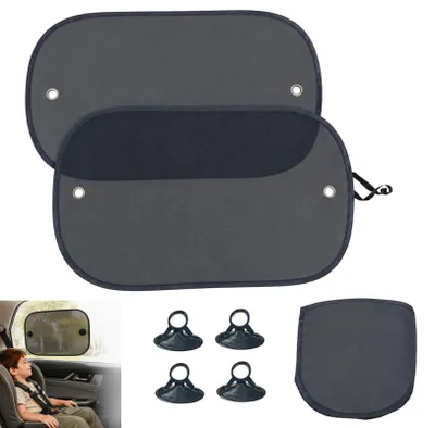 Imagen del producto de Protectores solares para bebés, protección UV, 50 x 30 cm, 2 unidades, para ventanas de coche