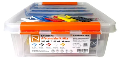 Produktbild von Knudsen Kilen Abstandshalter Keile Box Mix 500 Stück ( 973200002 )