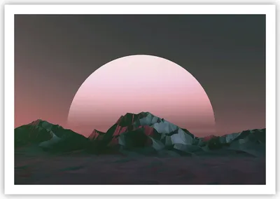 Produktbild von Poster - Poster ohne Rahmen - Landschaft Berge Sonne - 100x70 cm - Wand Bild - Wanddeko - Wandbilder - Kunstposter - Wandposter - Bilder - Kunstdruck - Wanddekoration - Wandbild - P2XAA100x70-4320
