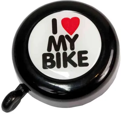 Produktbild von Fahrradklingel I love my bike 55 mm - bbeBells 52341 - Glocke Klingel Läute Schelle