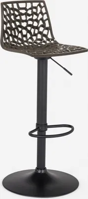 Immagine prodotto di Sgabello da bar regolabile con base nera opaca Grand Soleil Spider Matt - Brown
