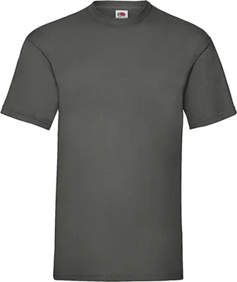 Produktbild von Fruit of the Loom Herren T-Shirt Valueweight T Rundhals Baumwolle Basic Shirt, Farbe:Light Graphit Grau, Größe:XL