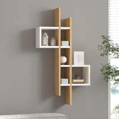 Immagine prodotto di Cupello - Mensola, 54x20x108h cm Bianco, 8 Ripiani