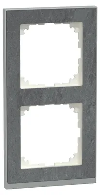 Produktbild von Merten Decor-Rahmen zweifach mit Montagerichtung horizontal und
