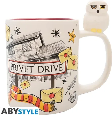 Produktbild von ABYstyle Harry Potter - Hedwige & Privet Drive - Mug 3D 460ml