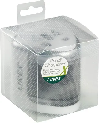 Zdjęcie produktu dla Linex 400114752, Temperówka elektryczna, Srebrny, Biały, 1,2 cm, 6 mm, Bateria, AA