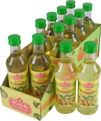 Produktbild von Reines Walnußöl von Kunella Feinkost - 12er Pack (12 Flaschen à 100 ml)
