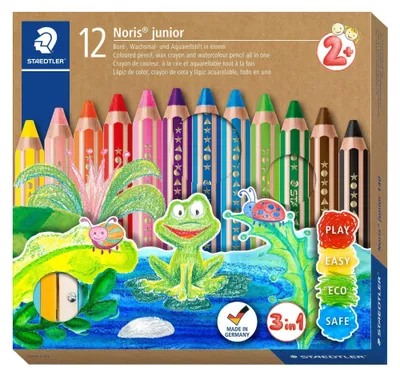 Produktbild von STAEDTLER Buntstift Noris jun 12ST 3in1 + Spitzer