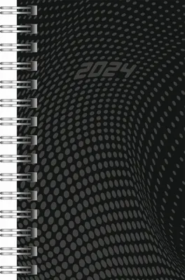 Produktbild von rido/idé 7011104904 Wochenkalender Taschenkalender 2024 Modell Timing 3 2 Seiten = 1 Woche Blattgröße 7,6 x 12,7 cm PP-Einband schwarz