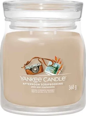 Obrázek produktu pro Yankee Candle 1759609E, Kulatý, Béžová, Jantar, Jablko, Bergamot, CEDAR, Eukalyptus, Zázvor, Kůže, Citrón, Pižmo, Muškátový oříšek, Pačuli, 50 h, 1 kusů
