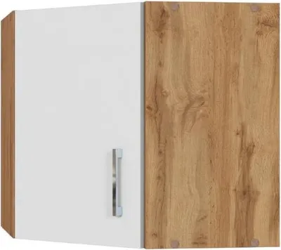 Produktbild von Held Möbel Eckhängeschrank Sorrento BxTxH 60 x 60 x 57 cm weiß matt zerlegt Anschlag reversibel 372.6270