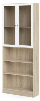 Productafbeelding van Boekenkast Basic Naturel/wit 79x203cm - Giga Living