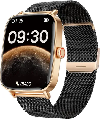 Produktbild von für Damen, mit Telefonfunktion, 100 Sports, Puls, Schlafen, Fitness Tracker IP68 Wasserdicht